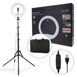 lampa-pierscieniowa-led-hama-ze-statywem-120-iii-do-selfie-dla-streamerow