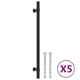 uchwyty-do-szafek-5-szt-czarne-224-mm-stal-nierdzewna