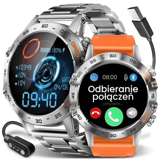 smartwatch-lewer-k52-pomaranczowy-wodoszczelnosc-tak
