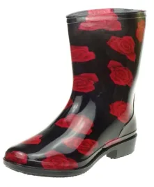 kalosze-damskie-lano-gumowce-czerwone-roze-37