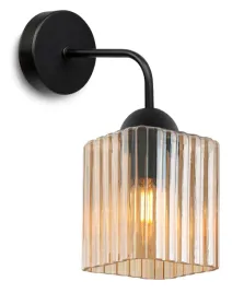 lampa-kinkiet-scienny-czarny-miodowy-szklany-nowoczesny-glamour-ryflowany