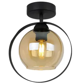 lampa-sufitowa-kinkiet-plafon-pojedyncza-szklana-ring-czarny-pierscien-loft
