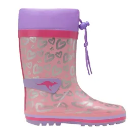 kalosze-dzieciece-kangaroos-k-rain-lavender-metallic-heart-28-eu
