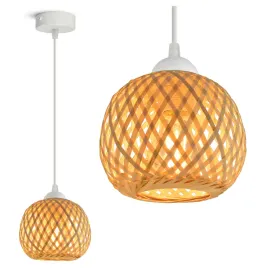 lampa-sufitowa-wiszaca-bambusowa-pleciona-boho-naturalna-583-ez1-led-biala