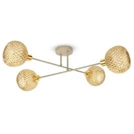 lampa-sufitowa-wiszaca-bezowa-4-punktowa-regulowane-ramie-e27-led-do-salonu