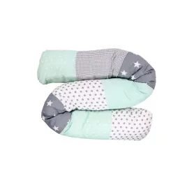 ullenboom-ochraniacz-do-lozeczka-grey-mint-160-cm
