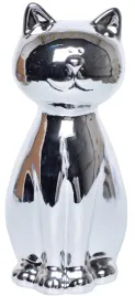 skarbonka-ceramiczna-kot-z-ogonem-srebrny-24-cm