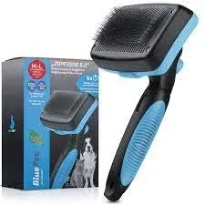 bluepet-szczotka-dla-kotow-i-psow-2-0-z-przyciskiem-czyszczenia-niebieska