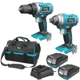 dedra-zestaw-wiertarko-wkretarka-zakretarka-udarowa-torba-2x2ah-ded7014-pojemnosc-akumulatora-2-ah