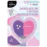 zakreslacz-serce-2w1-z-notesem-kidea
