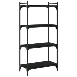regal-na-ksiazki-z-metalowa-rama-czarny-60x30x120-cm