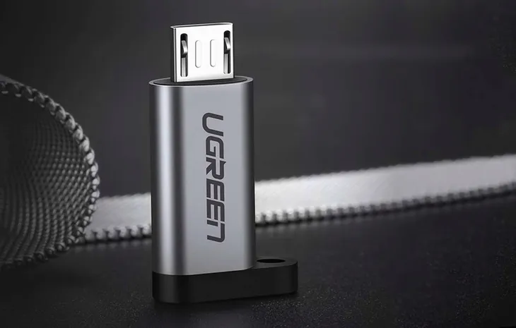 adapter-usb-c-do-micro-usb-ugreen-us282-szary-stan-nowy