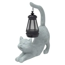 figurka-lampion-lampka-solarka-dekoracja-ogrodowa-kot-zywica-szara-20-cm