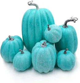 sztuczne-dynie-7-sztuk-rozne-rozmiary-niebieskie-jesienna-dekoracja