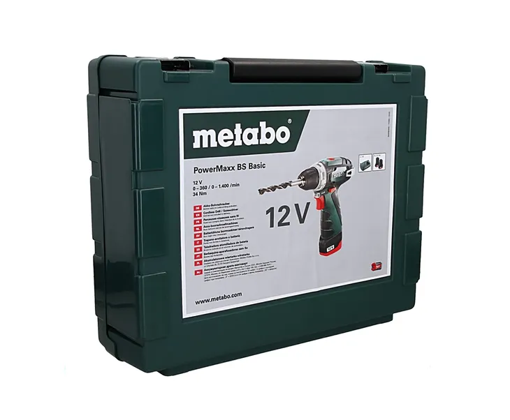 metabo-powermaxx-bs-basic-aku-wiertarko-wkretarka-12v-2x2ah-twardy-moment-obrotowy-34-nm