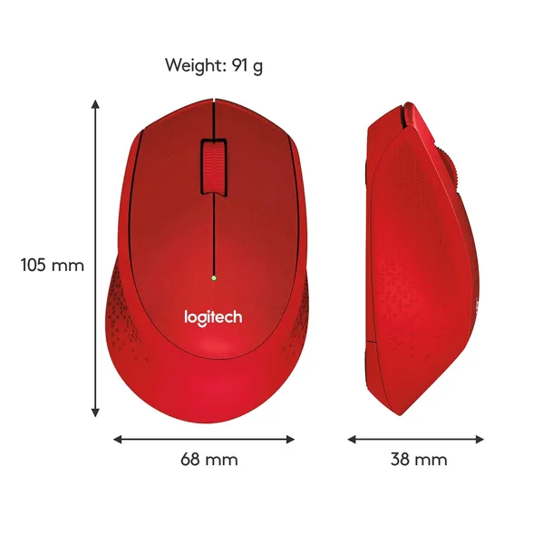 mysz-logitech-m330-silent-plus-red-waga-produktu-91-g