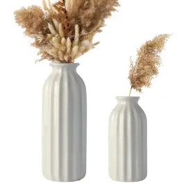 ceramiczny-wazon-zestaw-2-sztuki-zebrowane-w-stylu-boho-biale
