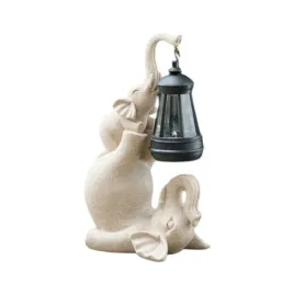 figurka-zywiczna-ogrodowa-z-lampa-solarna-rzezba-zewnetrzna-slon-bezowy
