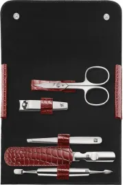 zwilling-classic-inox-zestaw-podrozny-manicure-czerwone-etui-5-elementow