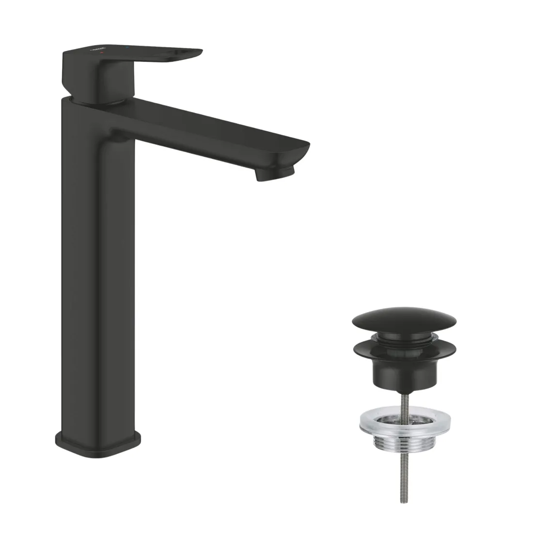 bateria-umywalkowa-scienna-grohe-czarny