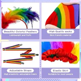 stroj-lata-80-90-neon-spodnica-tiulowa-kostium-teczowy-szelki-mucha-piora