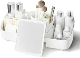 koseya-organizer-do-makijazu-kremowy-bialy-obrotowy-360-stopni