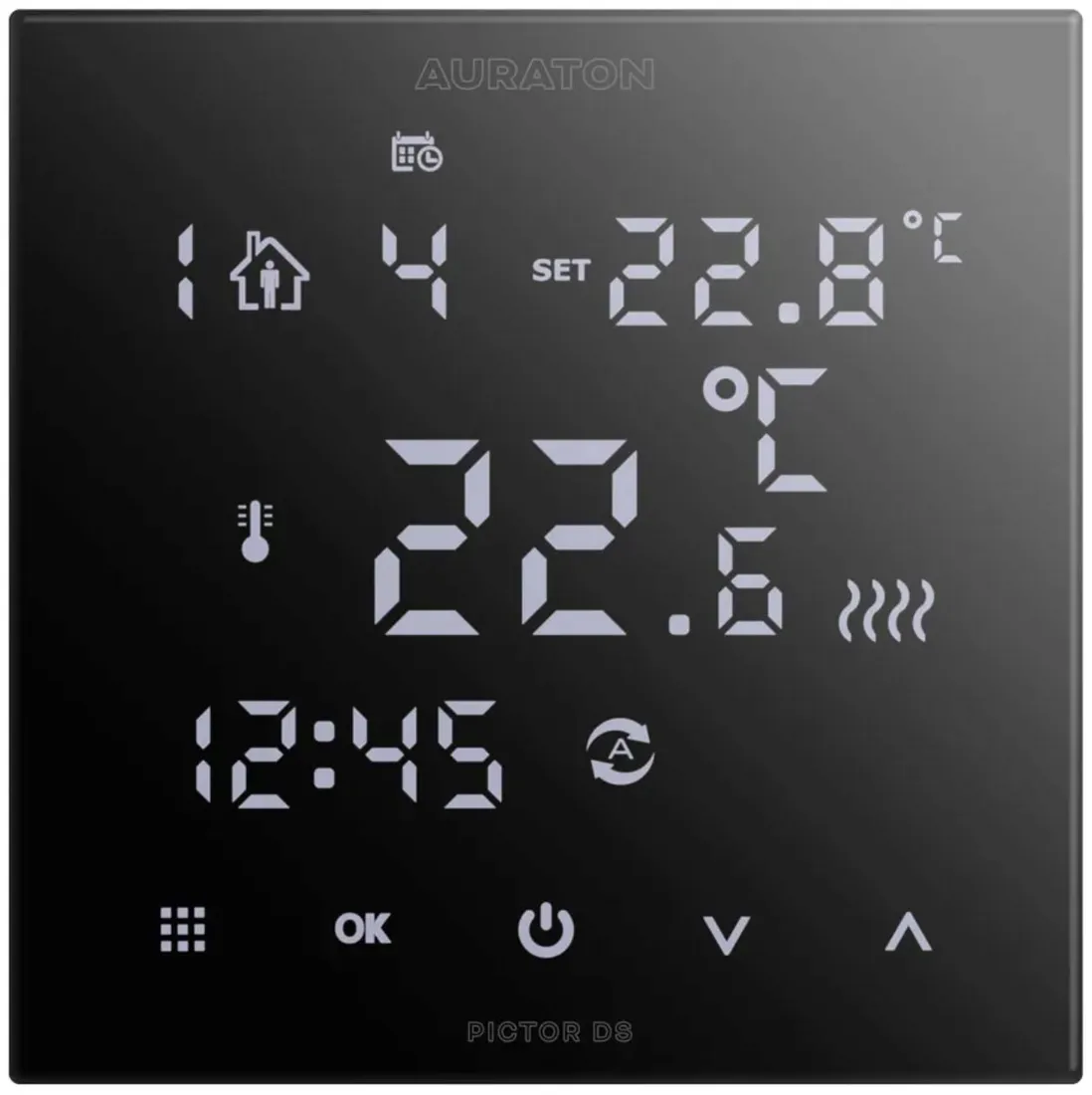 regulator-temperatury-podtynkowy-tygodniowy-przewodowy-pictor-ds-czarny-led-certyfikat-ce