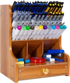 wielofunkcyjny-drewniany-organizer-na-biurko-z-szuflada-20x15x25-cm