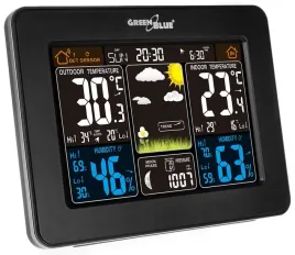 stacja-pogody-pogodowa-bezprzewodowa-higrometr-dcf-zasilacz-greenblue-gb523