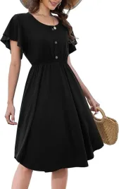 beluring-sukienka-letnia-swing-midi-krotki-rekaw-z-kieszeniami-czarna-s