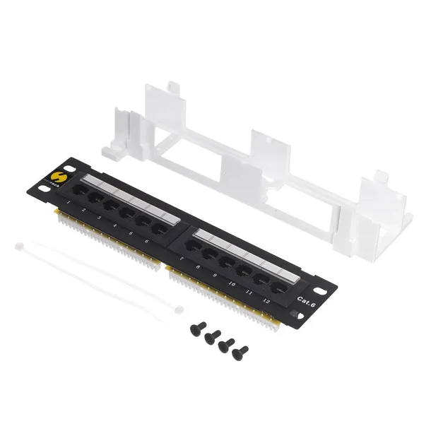 patch-panel-netrack-104-15-12-portow-czarny-waga-z-opakowaniem-0-32-kg-kod-producenta-104-15