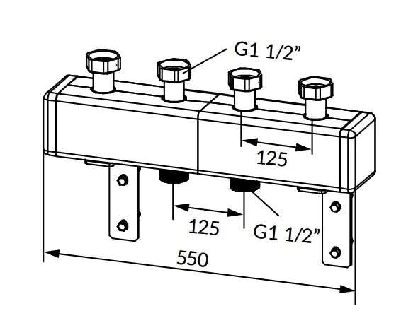 rozdzielacz-2-grup-obiegow-pompowych-ocieplony-ksv-125-2-70-kw-afriso-77310-waga-z-opakowaniem-6-5-kg