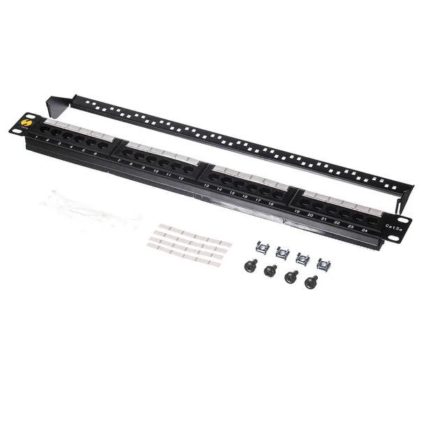 patch-panel-netrack-19-1u-24-porty-kat-5e-utp-z-polka-czarny-certyfikat-ce