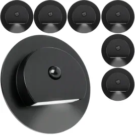 6x-okragla-oprawa-lampka-led-schodowa-czarna-z-czujnikiem-ruchu-na-schody