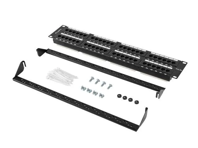 patch-panel-48-port-2u-19-kat-5e-lanberg-czarny-kod-producenta-ppu5-2048-b