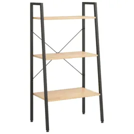 regal-drabina-z-3-polkami-jasnobrazowo-czarny-56x35x108-cm