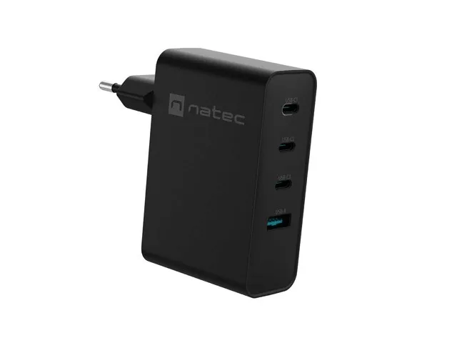 ladowarka-sieciowa-natec-ribera-gan-3x-usb-c-1x-usb-a-100w-zlacza-usb