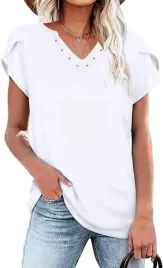 bluzka-damska-oddychajaca-v-neck-krotki-rekaw-t-shirt-casual-biala-xl