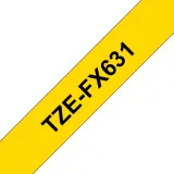 brother-tasma-p-touch-tze-fx631-12mm-zolta-czarny-8m-fleksyjna-waga-z-opakowaniem-0-05-kg-kod-producenta-tzefx631