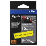 brother-tasma-p-touch-tze-fx631-12mm-zolta-czarny-8m-fleksyjna-waga-z-opakowaniem-0-05-kg-liczba-sztuk-w-opakowaniu-1