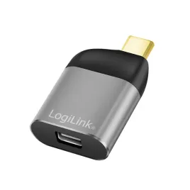 adapter-usb-c-na-mini-displayport-8k-logilink-aluminiowy-czarny-szary