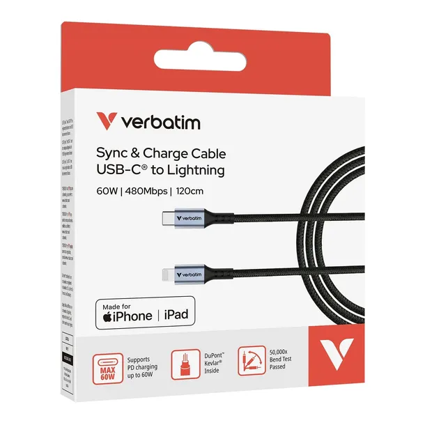 kabel-verbatim-usb-c-m-lightning-12m-60w-czarny-waga-z-opakowaniem-0-055-kg