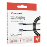 kabel-verbatim-usb-c-m-lightning-12m-60w-czarny-waga-z-opakowaniem-0-055-kg