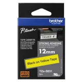 brother-tze-s631-tasma-12mm-x-8m-zolta-z-czarnym-nadrukiem-waga-z-opakowaniem-0-2-kg-szerokosc-12-mm