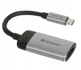 kabel-adapter-verbatim-usb-type-c-m-hdmi-f-01m-czarno-srebrny-zastosowanie-video-dlugosc-10-8-m