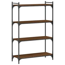 4-poziomowy-regal-na-ksiazki-brazowy-dab-80x30x120-cm