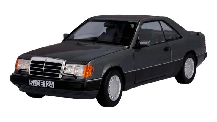 ORYGINALNY MODEL MERCEDES-BENZ 300 CE W124 COUPE 1:18 SZARY