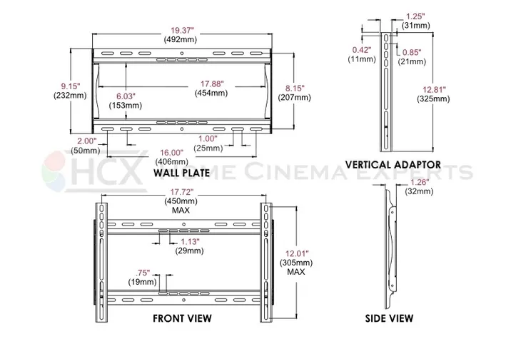 peerless-av-pf640-uchwyt-scienny-tv-32-46-45kg-typ-staly