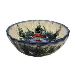 miska-karbowana-mix-kwiatow-boleslawiec