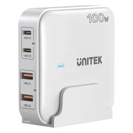 unitek-ladowarka-biurkowa-gan-100w-2xusb-a-2xusb-c